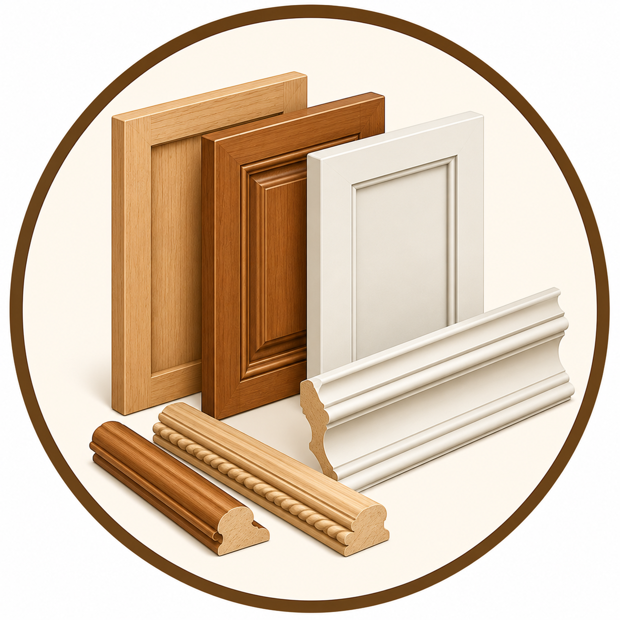 Cabinet doors & decorative mouldings